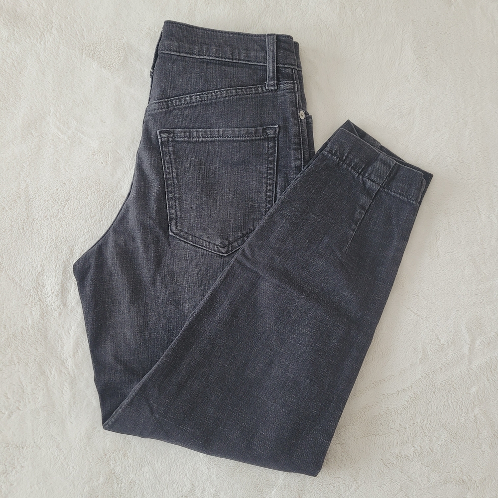 Banana Republic Barrel Jeans Washed Black Women Denim Size 25 Cotton